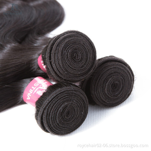 Grade 8A Virgin Cuticle Aligned Body Wave 360 Lace Frontal Closure, European Hair Brazilian Hair Human Hair Weaves 3 Bundles